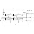 DC 12V Geräuscharmer Cross-Flow-Lüfter